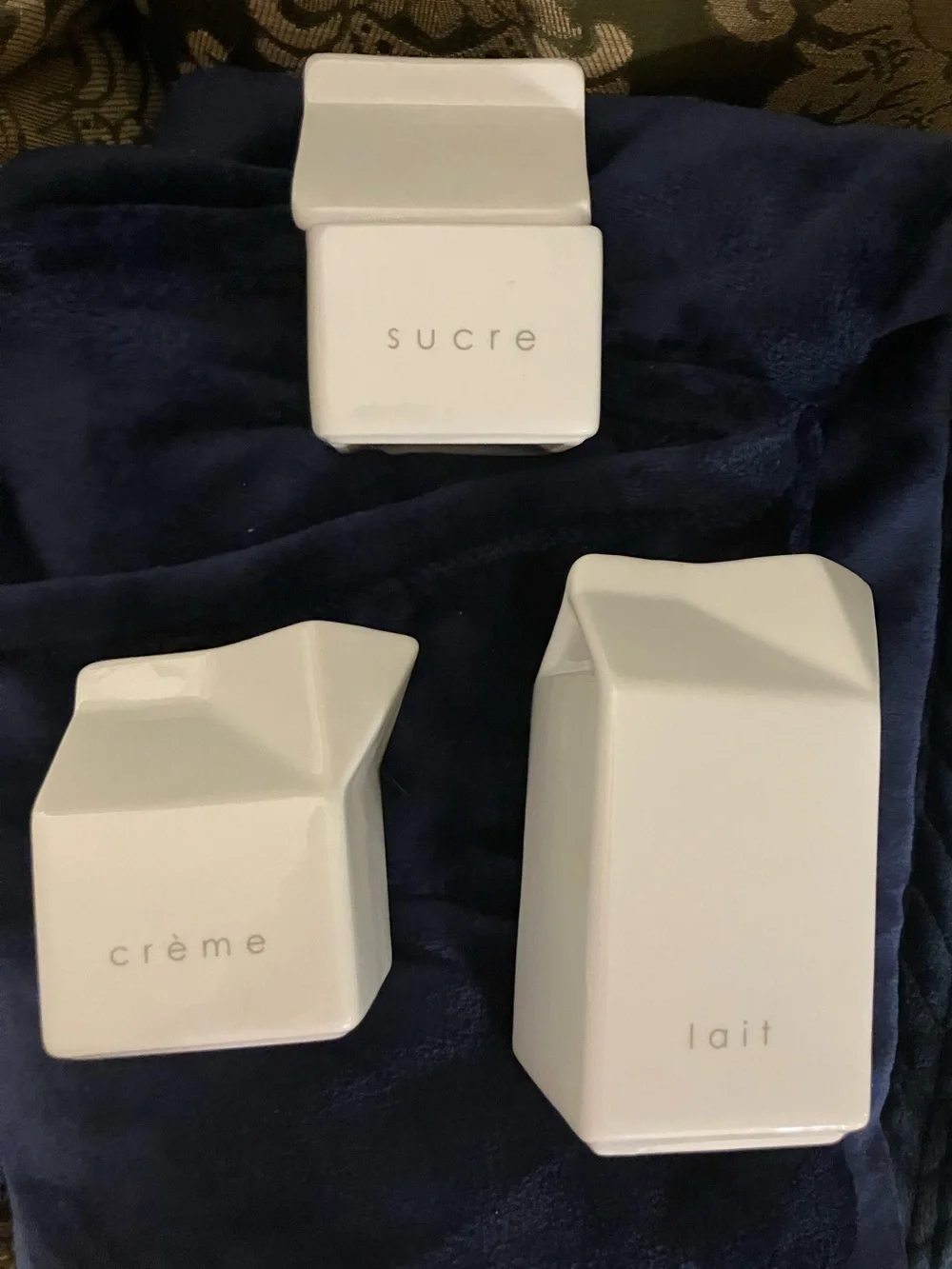 White Milk, Cream, and Sugar Containers by President’s Choice